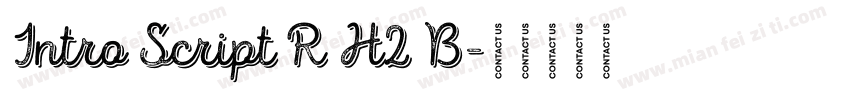 Intro Script R H2 B字体转换